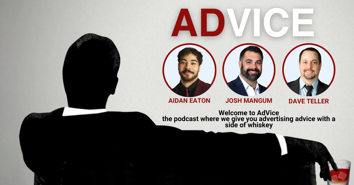 advice website cover photo with madmen theme